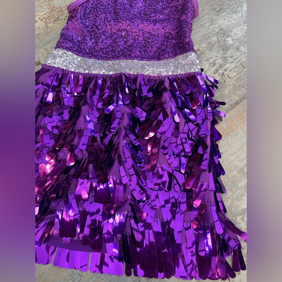 Weissman Girl’s Sequin and Fringe Dance Costume - Picture 4 of 8